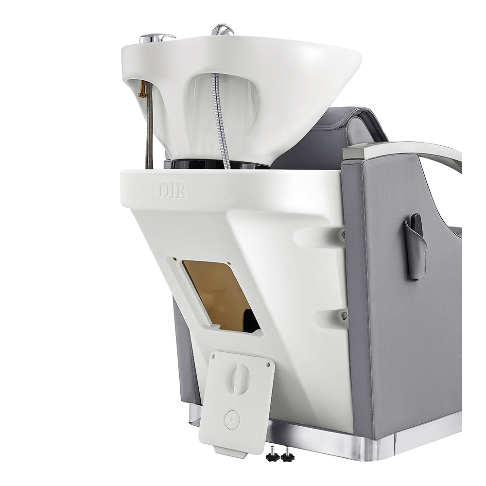 Bella V Reclining Massage Salon Backwash Chairs Gray DIR