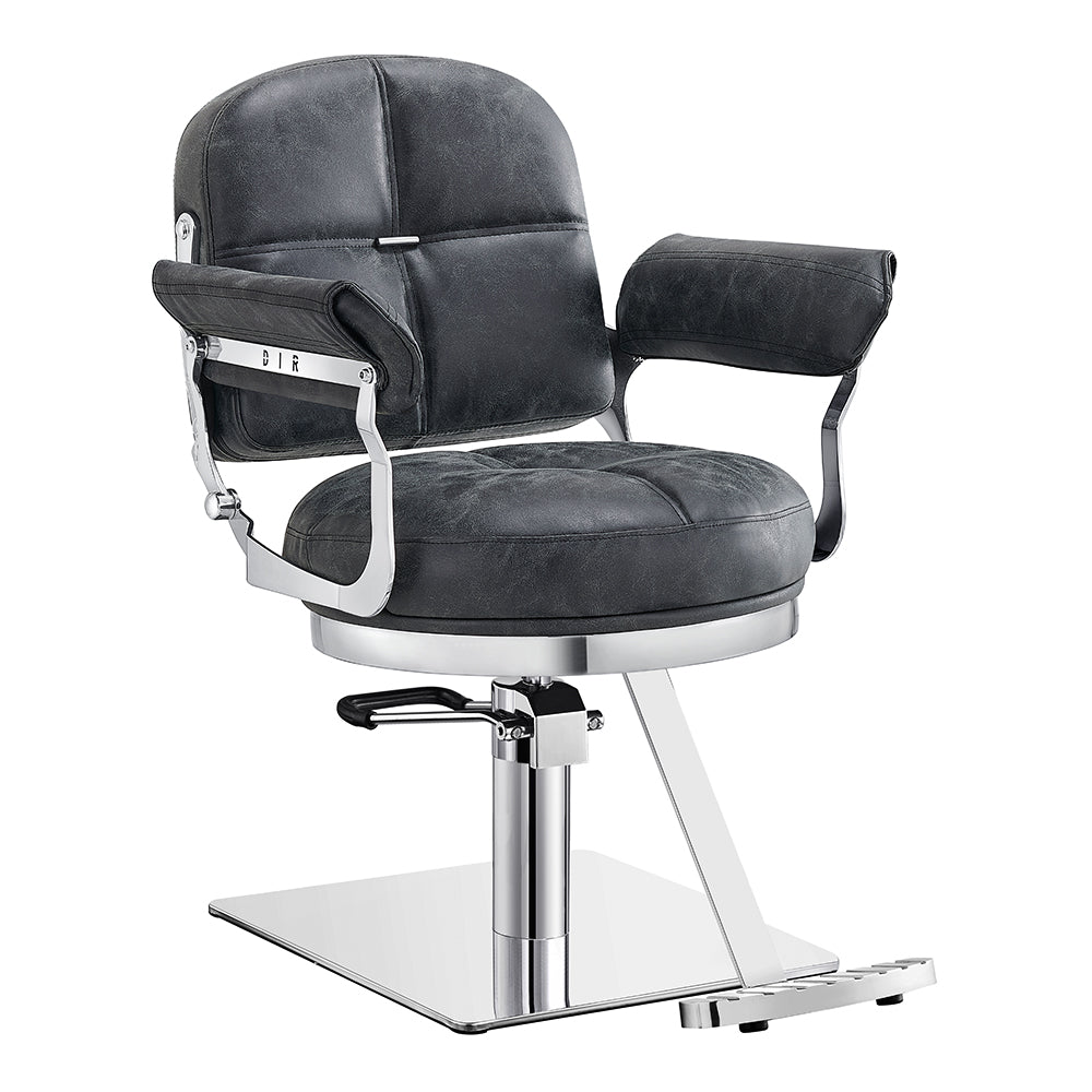 Milano Salon Hairdressing Styling Chair Vintage Black DIR