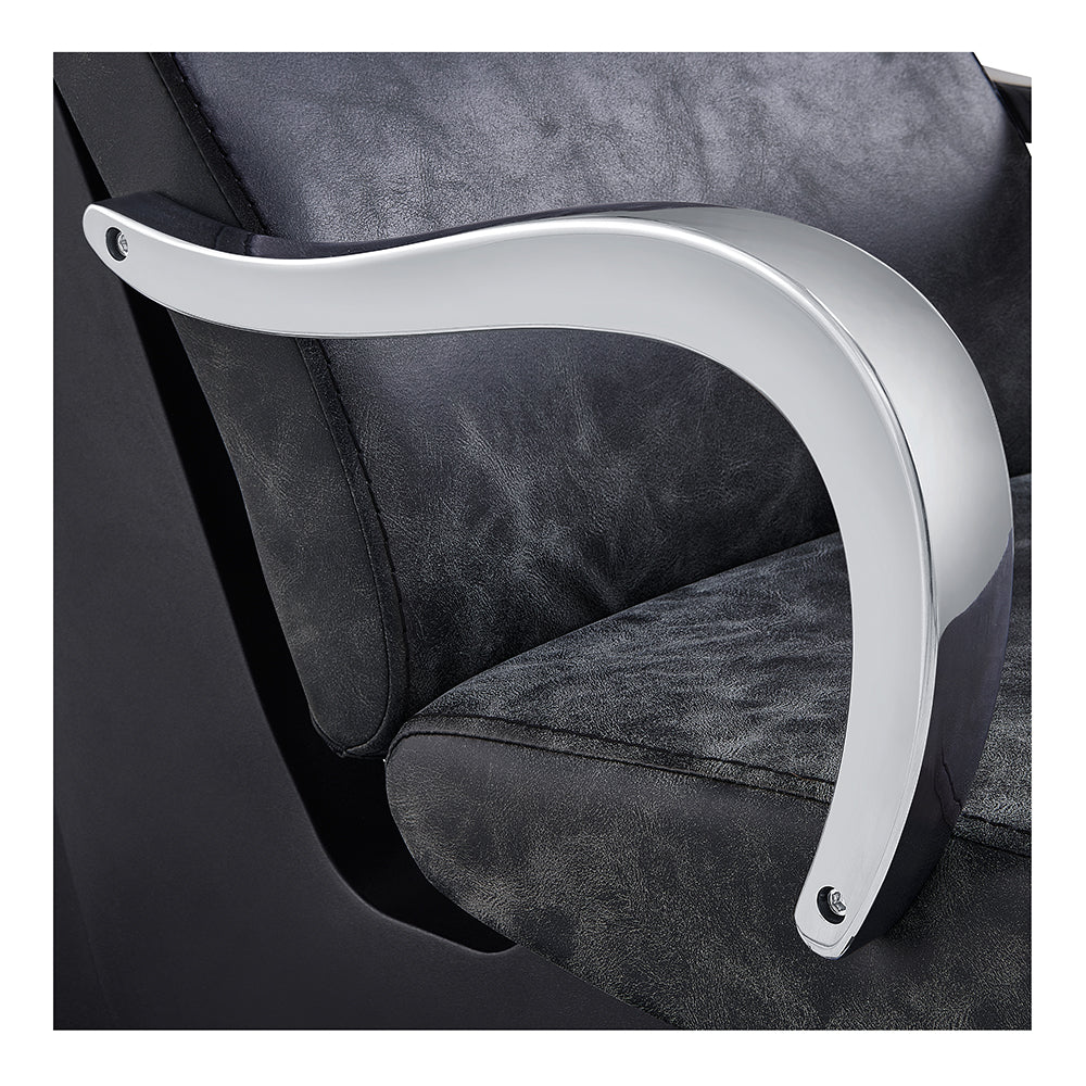 Beckman Shampoo Backwash Unit with Adjustable Seat Vintage Black DIR