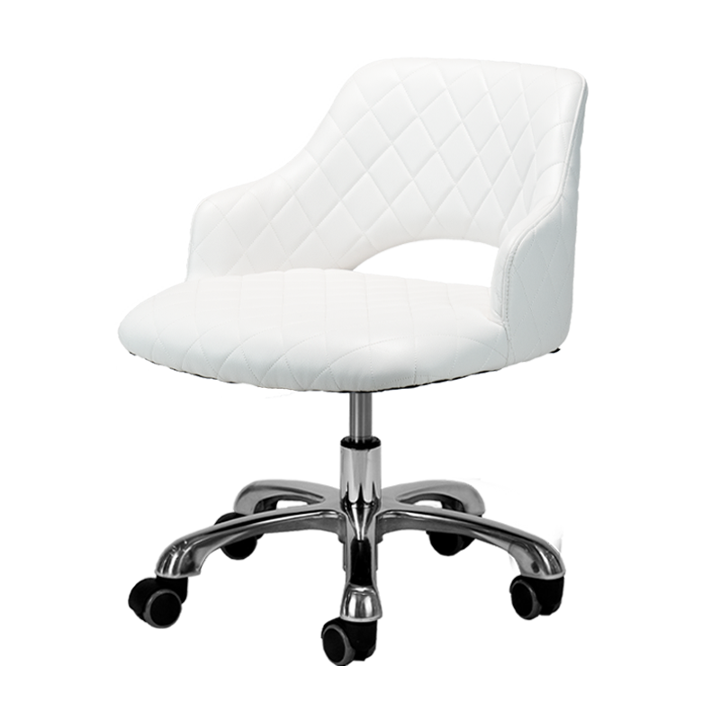 Gem Pedicure Stool in White Whale Spa