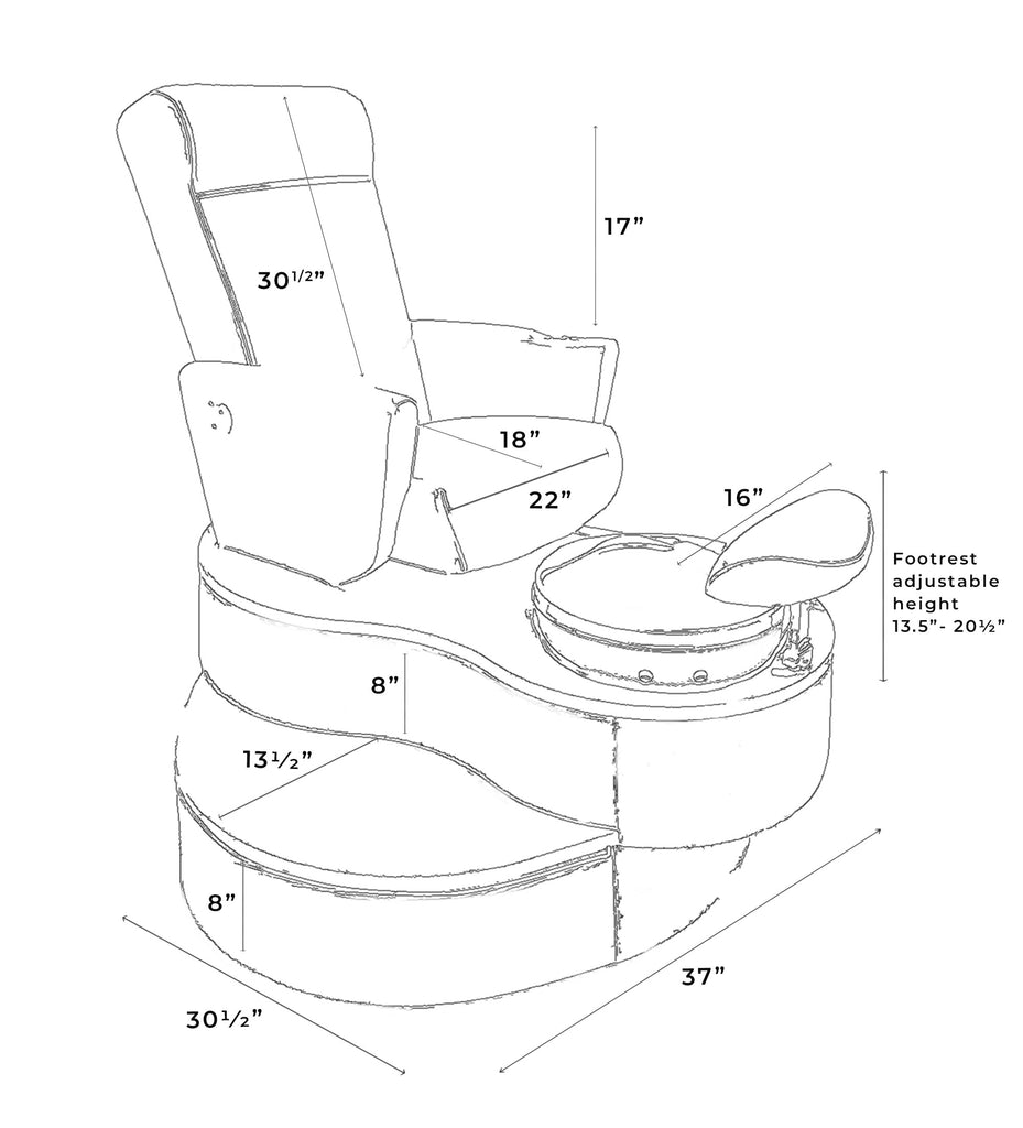 Advantage Pedicure Chair  | Jet Pedi Spa Belava