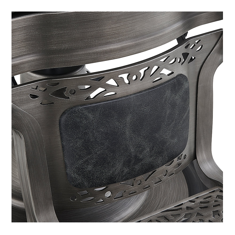 Kaiser II Retro Style Barber Chair Vintage Black DIR