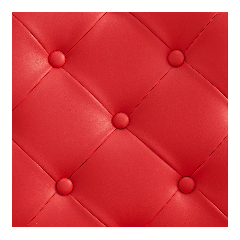 Princeton II Gold Barber Chair - Red DIR