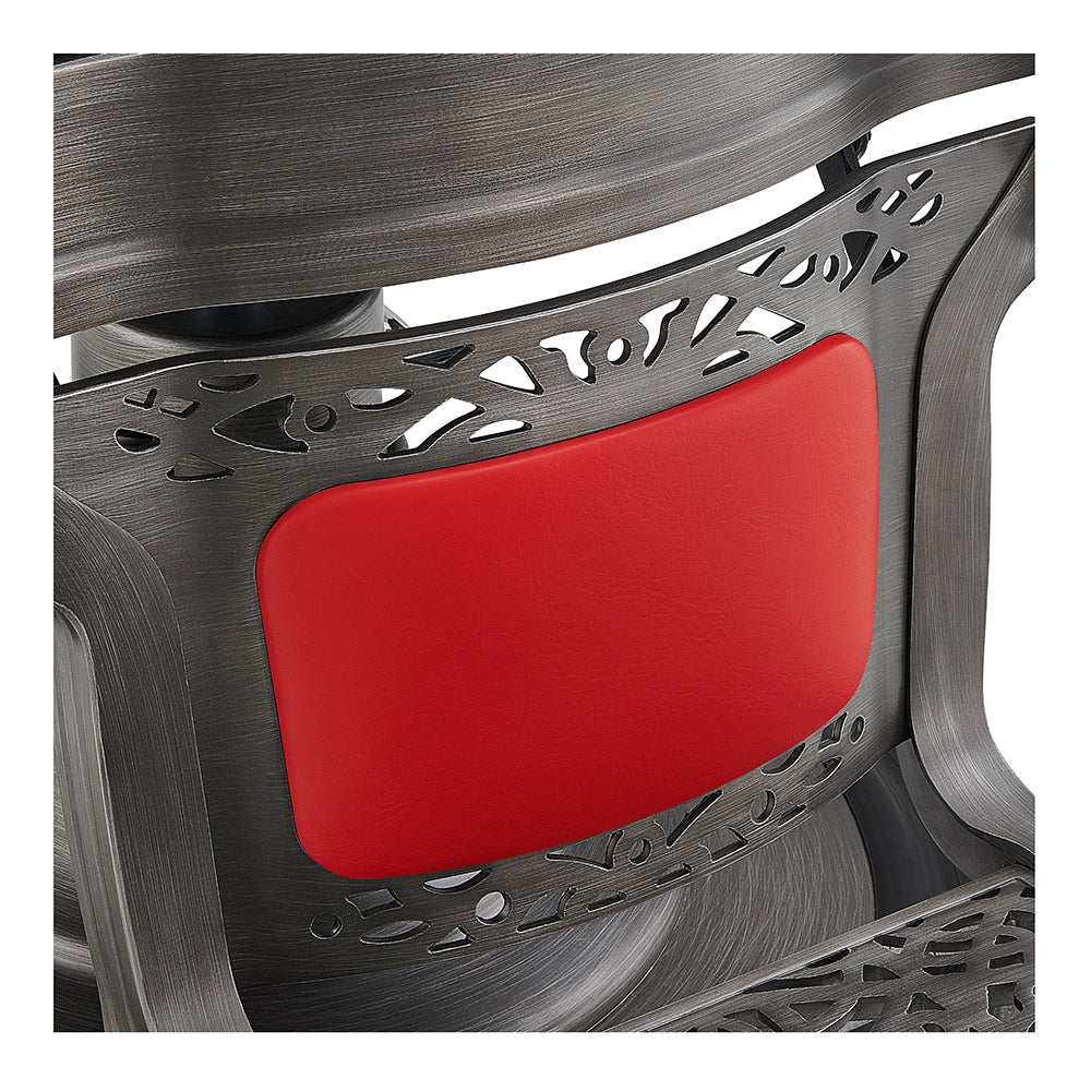 Kaiser II Retro Style Barber Chair Red DIR