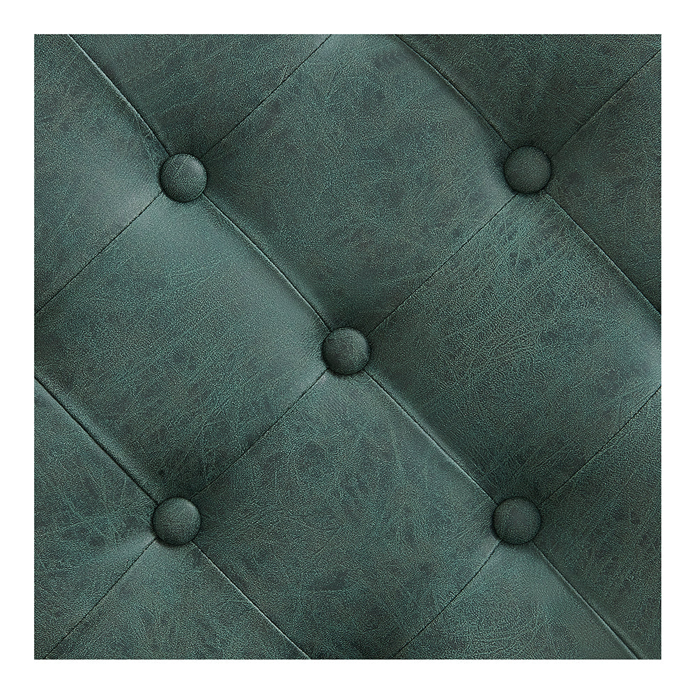 Princeton II Gold Barber Chair - Vintage Green DIR