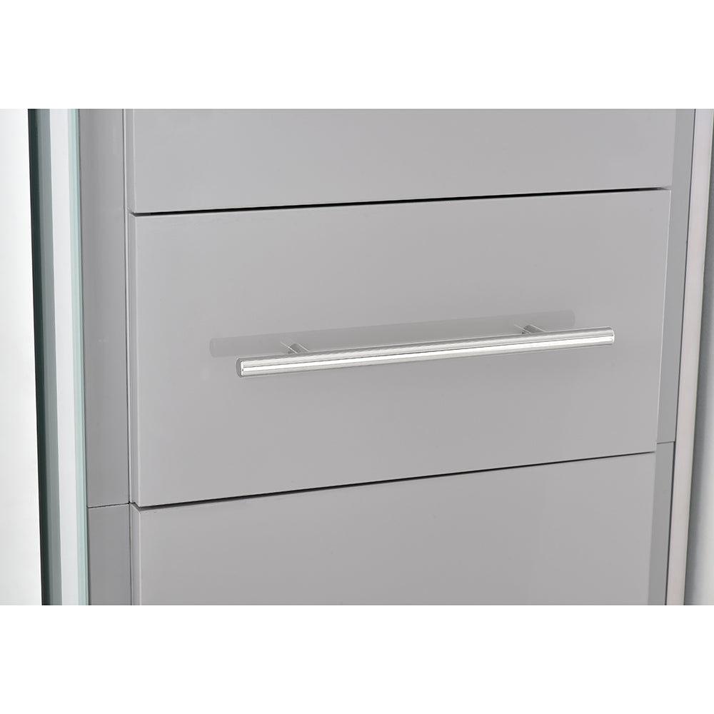 Magic II Double LED Lighted Styling Station Silver Gray DIR