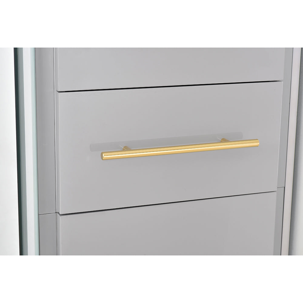 Magic II Double LED Lighted Styling Station Silver Gray DIR