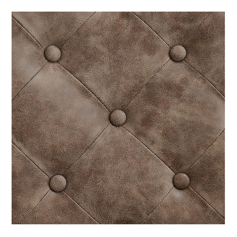 Princeton II Gold Barber Chair - Vintage Brown DIR