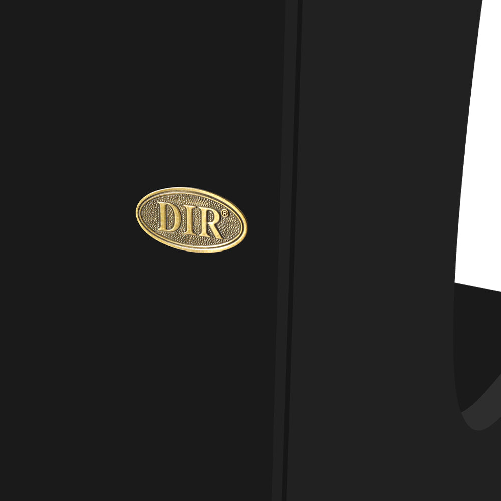 Janus Deluxe - LED Reception Front Desk Black & Silver DIR