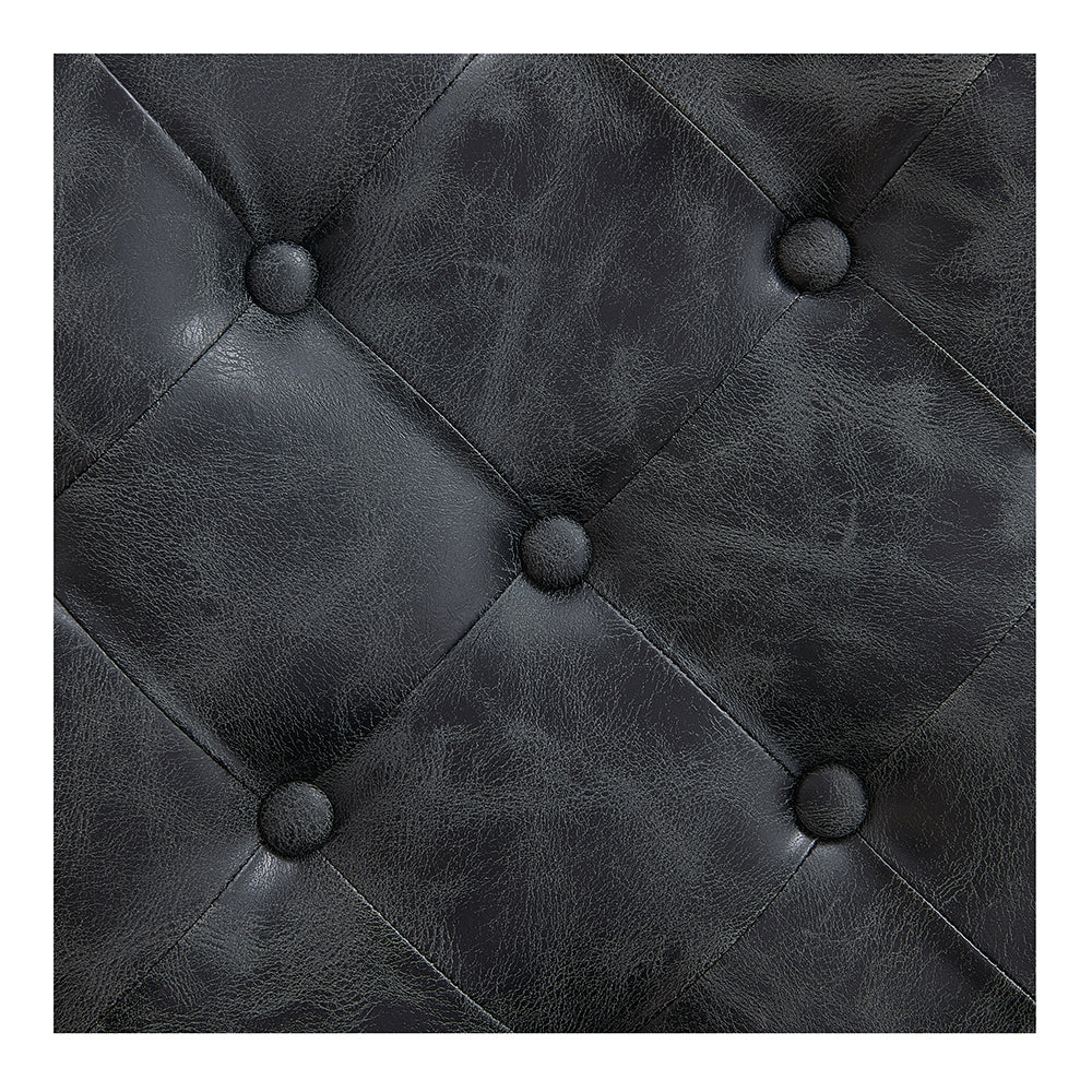 Princeton II Gold Barber Chair - Vintage Black DIR