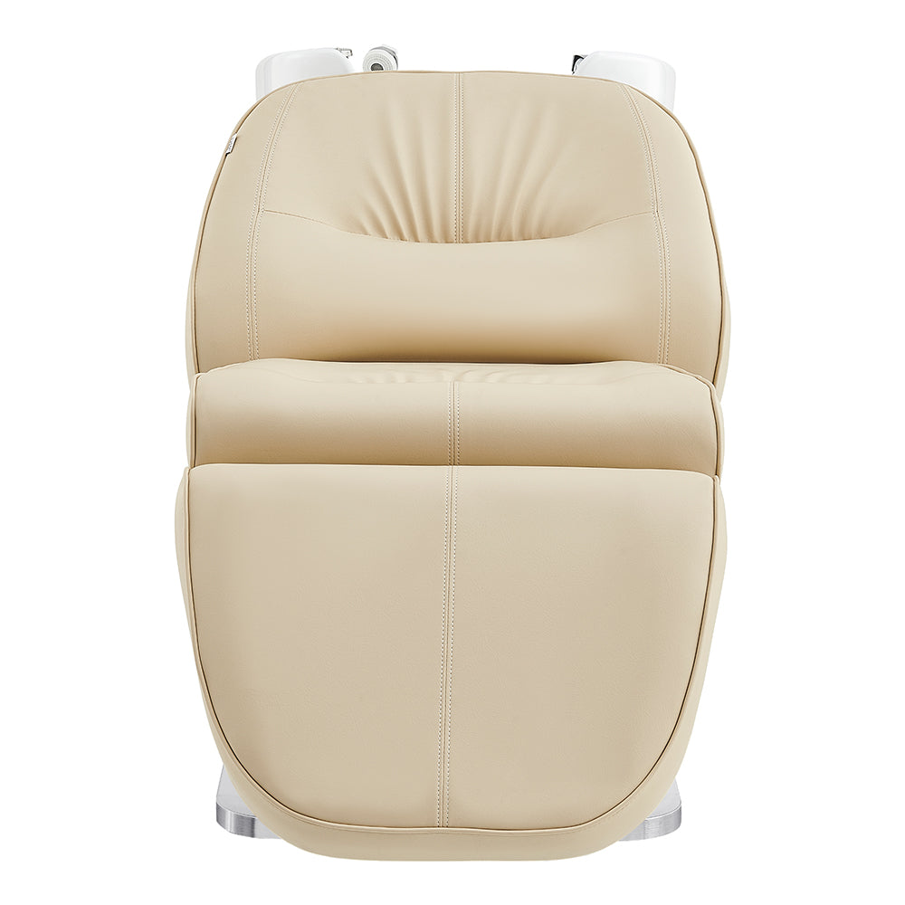 Maximus Full Recline Shampoo Beige Unit With Rotating Seat