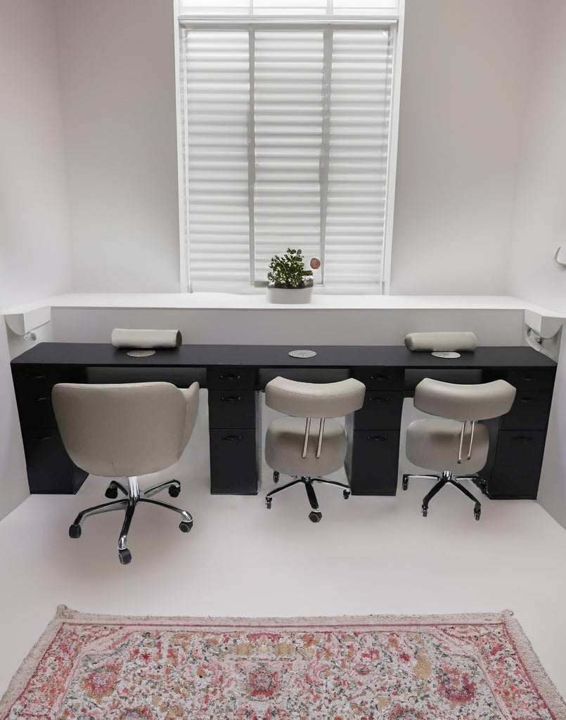 Wheelchair Accessible Manicure Table w/ NO MOUNTED TOP - Edge Line Belava