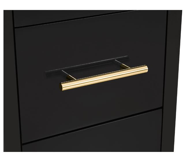 Adonis III Double LED Lighted Styling Station Black DIR