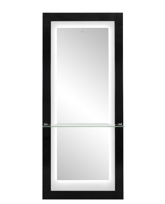 Luna II LED Lighted Styling Station Black DIR