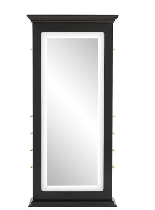 Adonis III Double LED Lighted Styling Station Black DIR