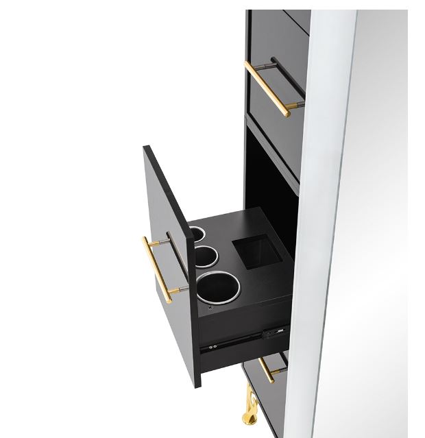 Magic II Single LED Lighted Styling Station Black DIR