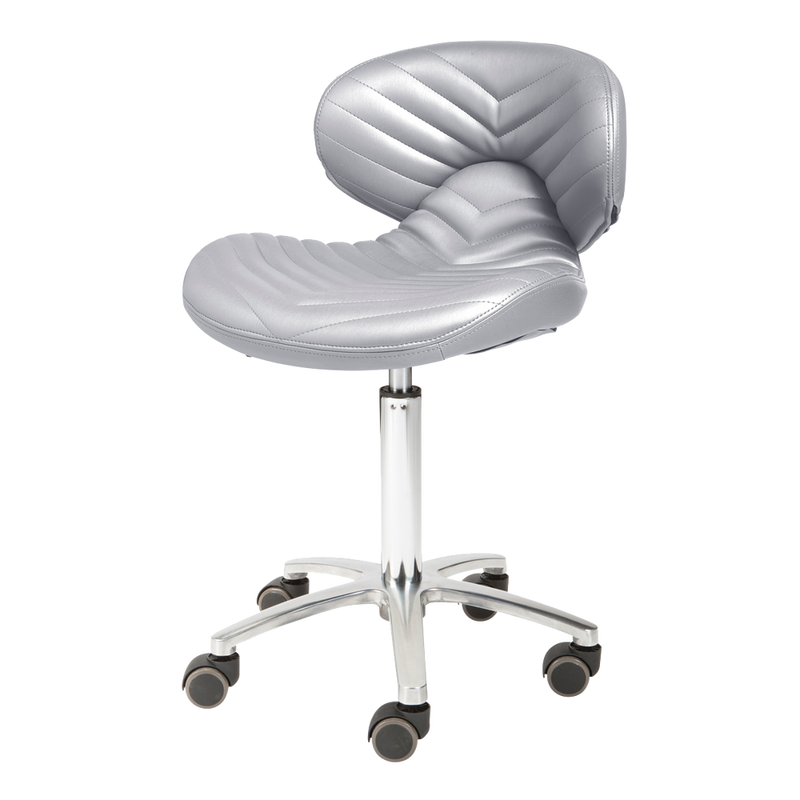 Chevron Technician Stool 1010H - Gray Whale Spa