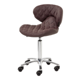 Lexi Pro Double Diamond Manicure Stool Chocolate Whale Spa