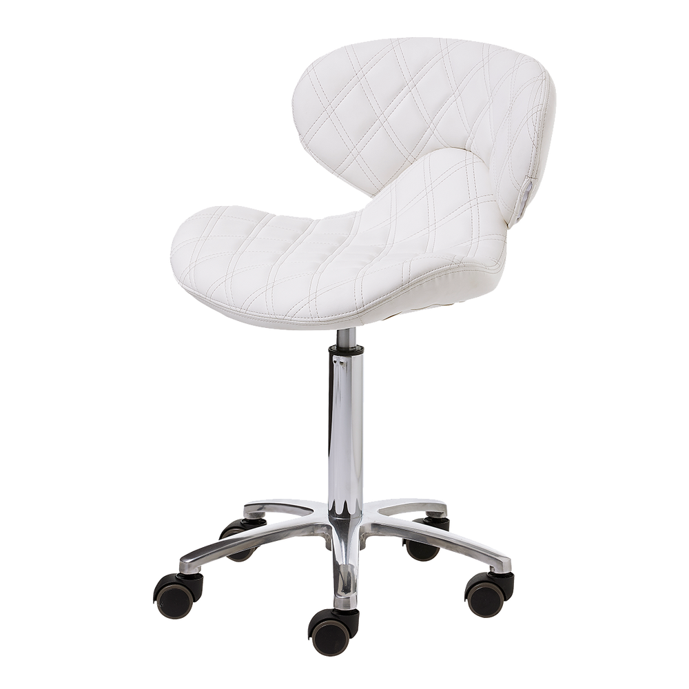 Lexi Pro Double Diamond Manicure Stool White Whale Spa