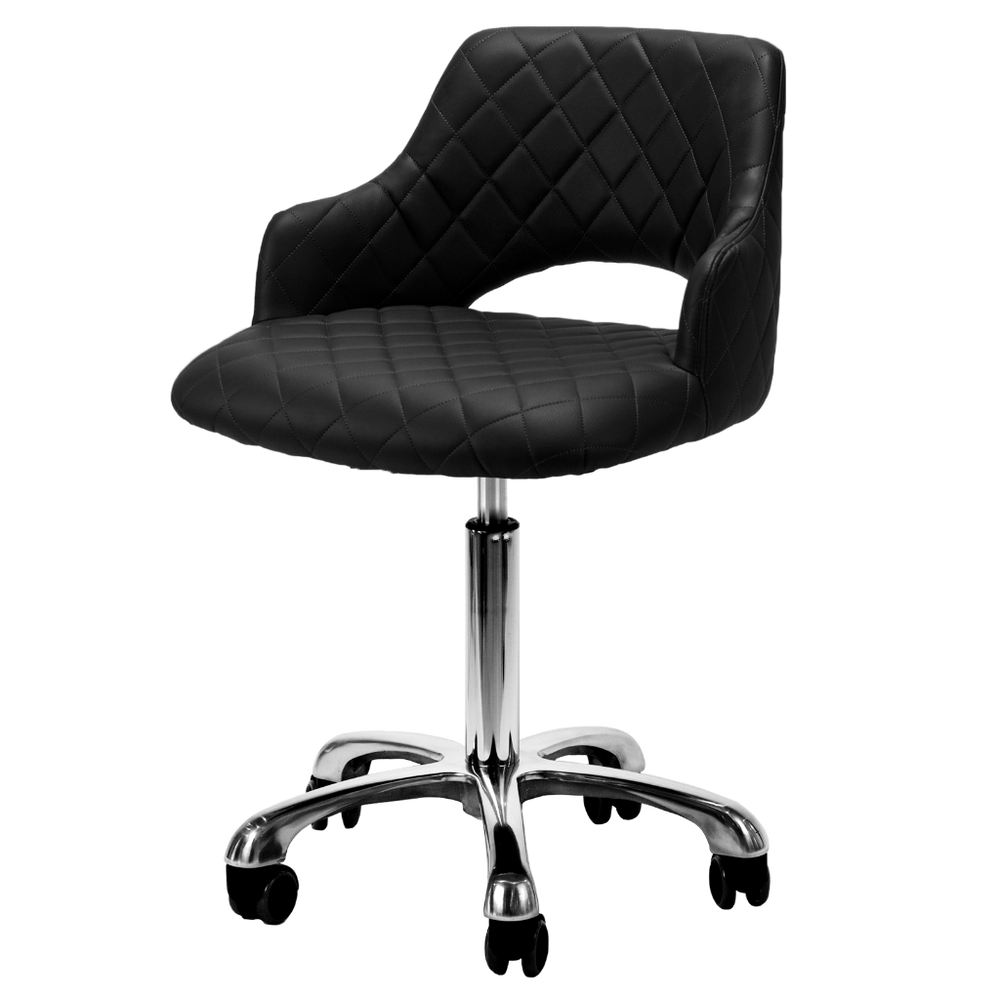 Gem Manicure Stool in Black Whale Spa