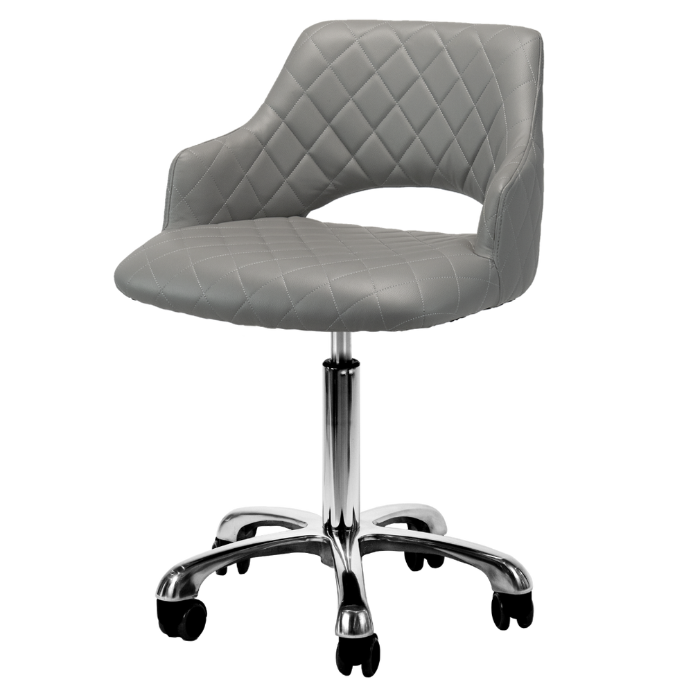 Gem Manicure Stool in Gray Whale Spa