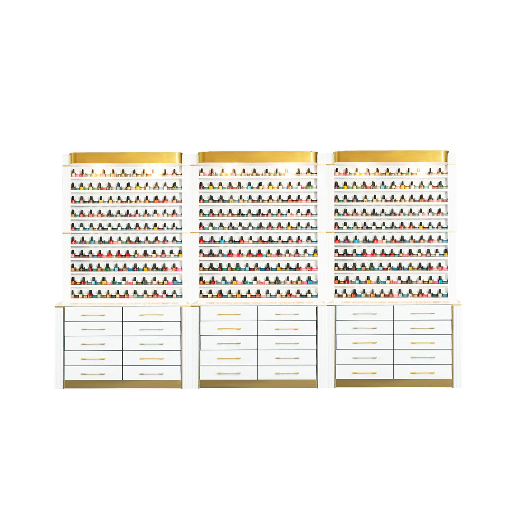 Le Cinq Polish Rack Cabinet 188″