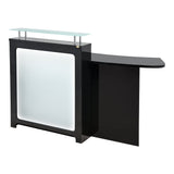 Gattino LED Lighting Reception Desk Black DIR