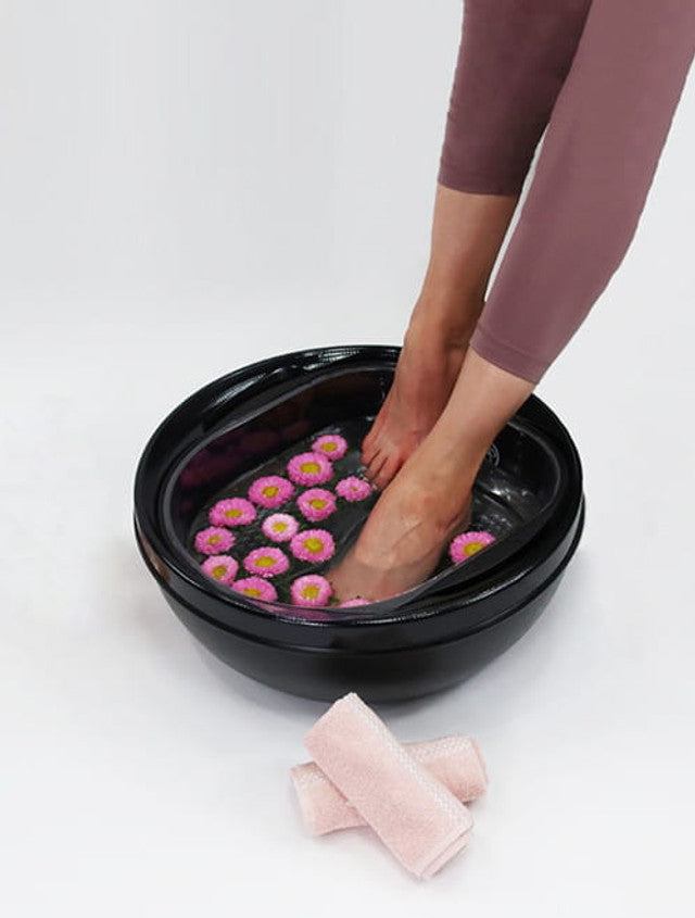 Trio Foot Spa - w/ Heat & Vibration in Black Belava