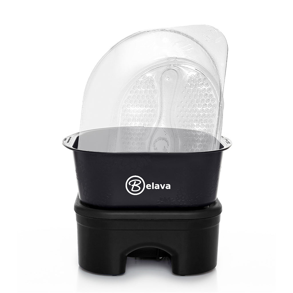 Pro Foot Massager in Black w/ Heat & Vibration Belava