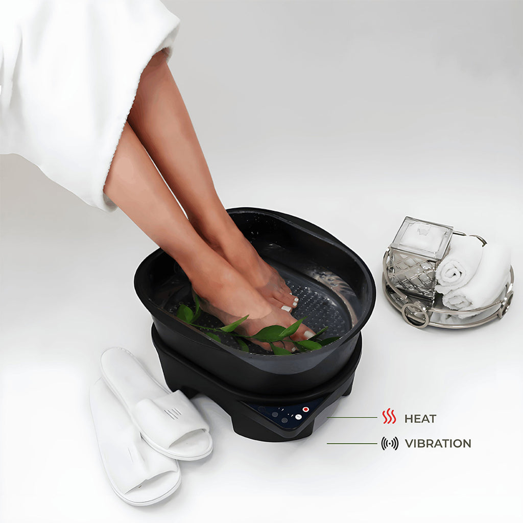Pro Foot Massager in Black w/ Heat & Vibration Belava