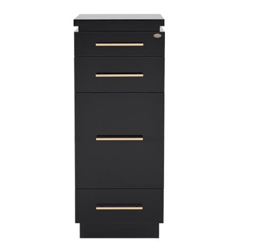 Romance II Styling Station Cabinet Black DIR