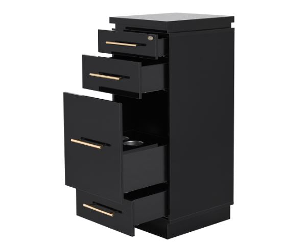 Romance II Styling Station Cabinet Black DIR