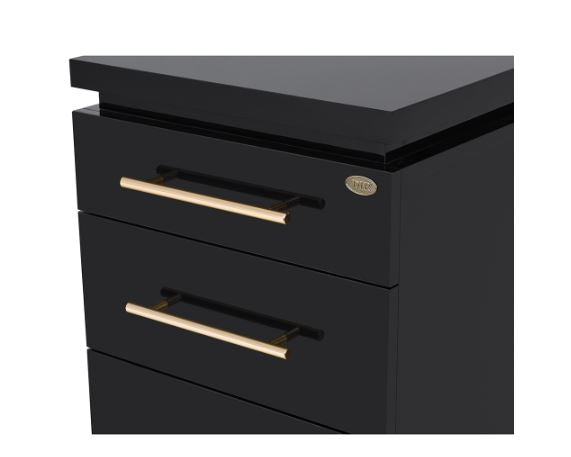 Romance II Styling Station Cabinet Black DIR