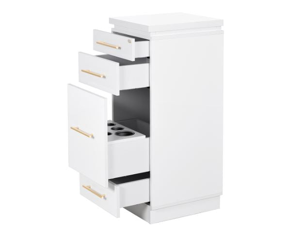 Romance II Styling Station Cabinet White DIR