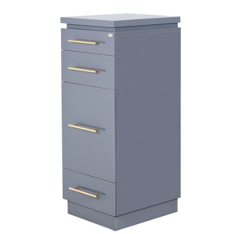 Romance II Styling Station Cabinet Graphite Gray DIR