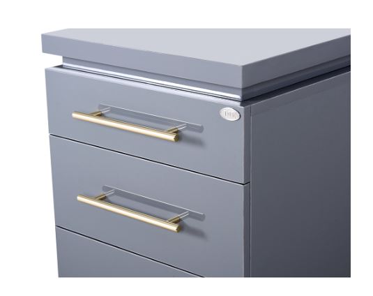 Romance II Styling Station Cabinet Graphite Gray DIR