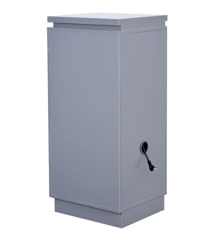 Romance II Styling Station Cabinet Graphite Gray DIR