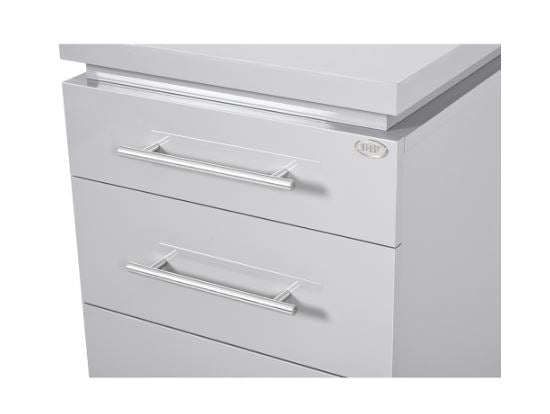 Romance II Styling Station Cabinet Silver Gray DIR