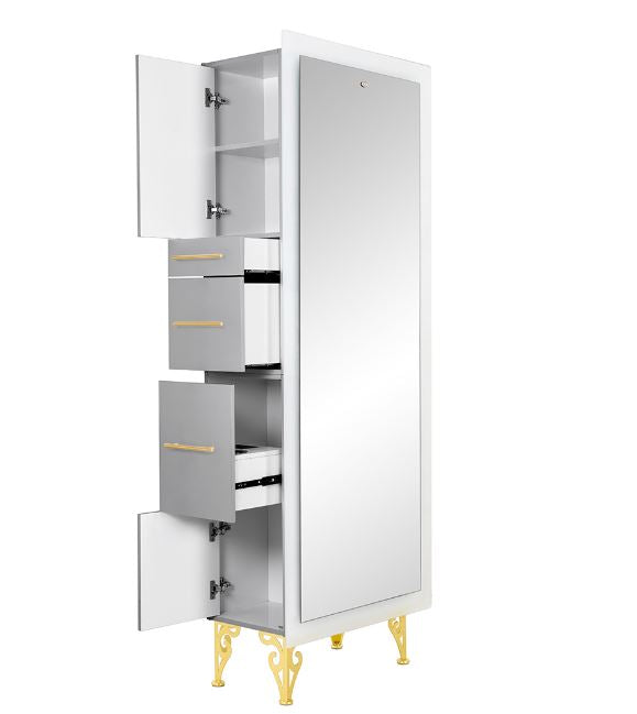 Magic II Single LED Lighted Styling Station Silver Gray DIR