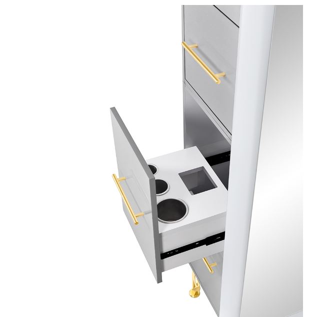 Magic II Single LED Lighted Styling Station Silver Gray DIR