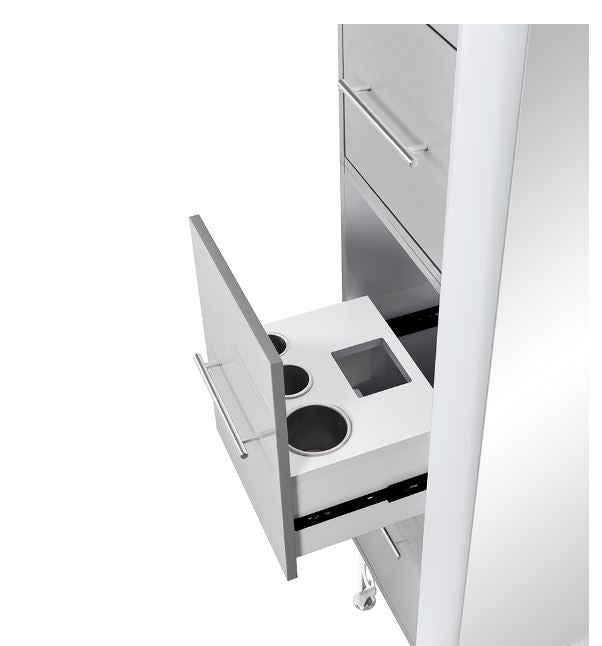 Magic II Single LED Lighted Styling Station Silver Gray DIR