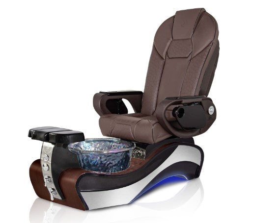 New Beginning 1 DARK-WOOD GRAY Pedicure Chair