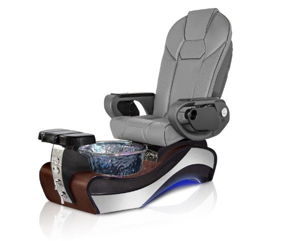 New Beginning 1 DARK-WOOD GRAY Pedicure Chair