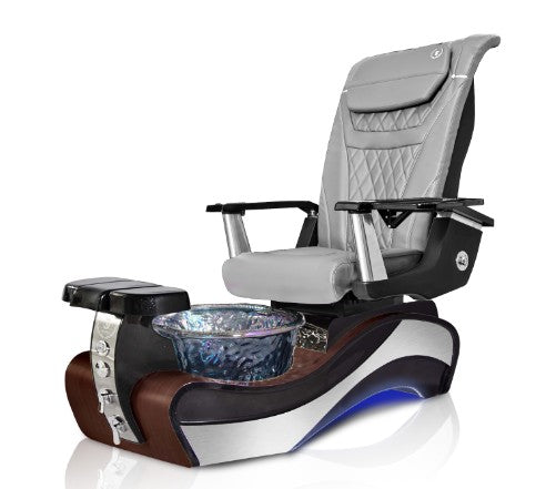 New Beginning 1 DARK-WOOD GRAY Pedicure Chair