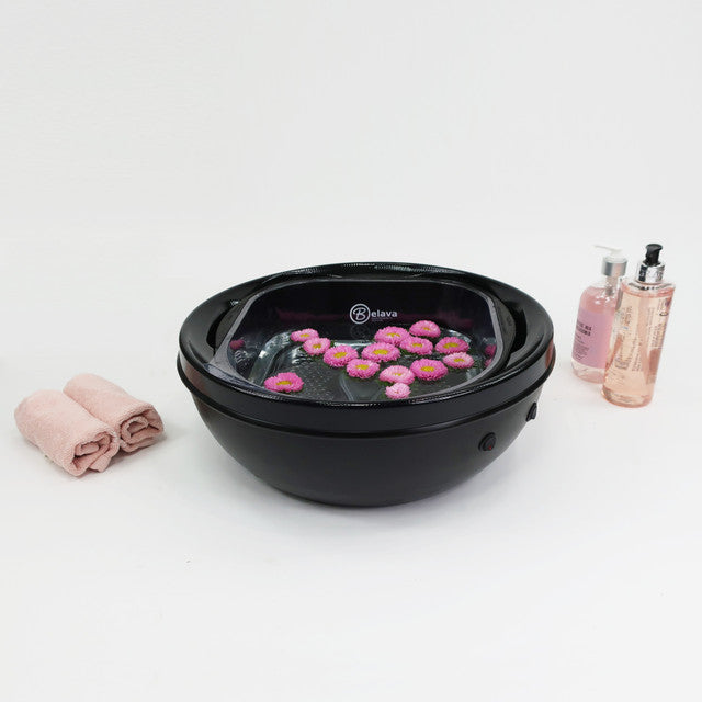 Trio Foot Spa - w/ Heat & Vibration in Black Belava