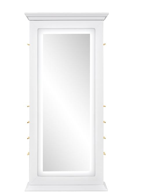 Adonis III Double LED Lighted Styling Station White DIR