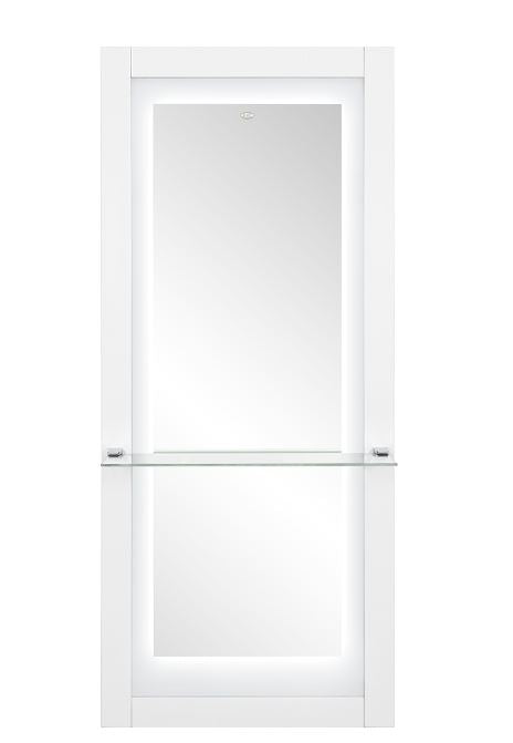 Luna II LED Lighted Styling Station White DIR