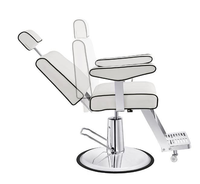 Executive Barber Chair White DIR
