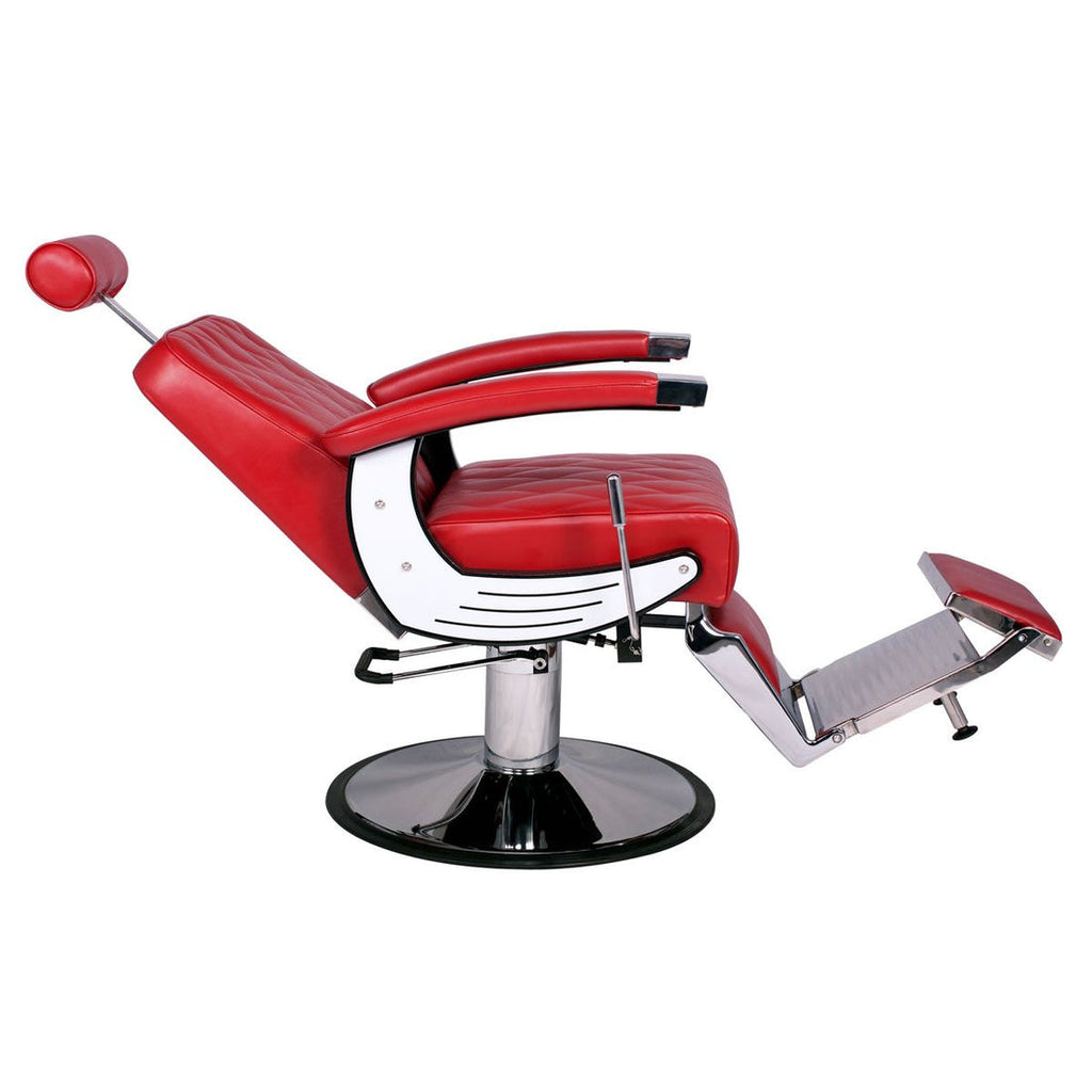 BARON Barber Chair Red AGS Beauty