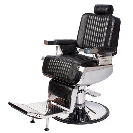 CONSTANTINE Barber Chair Antique Black AGS Beauty